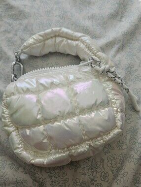 Iridescent Puffer Mini Handbag